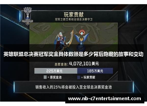英雄联盟总决赛冠军奖金具体数额是多少背后隐藏的故事和变动